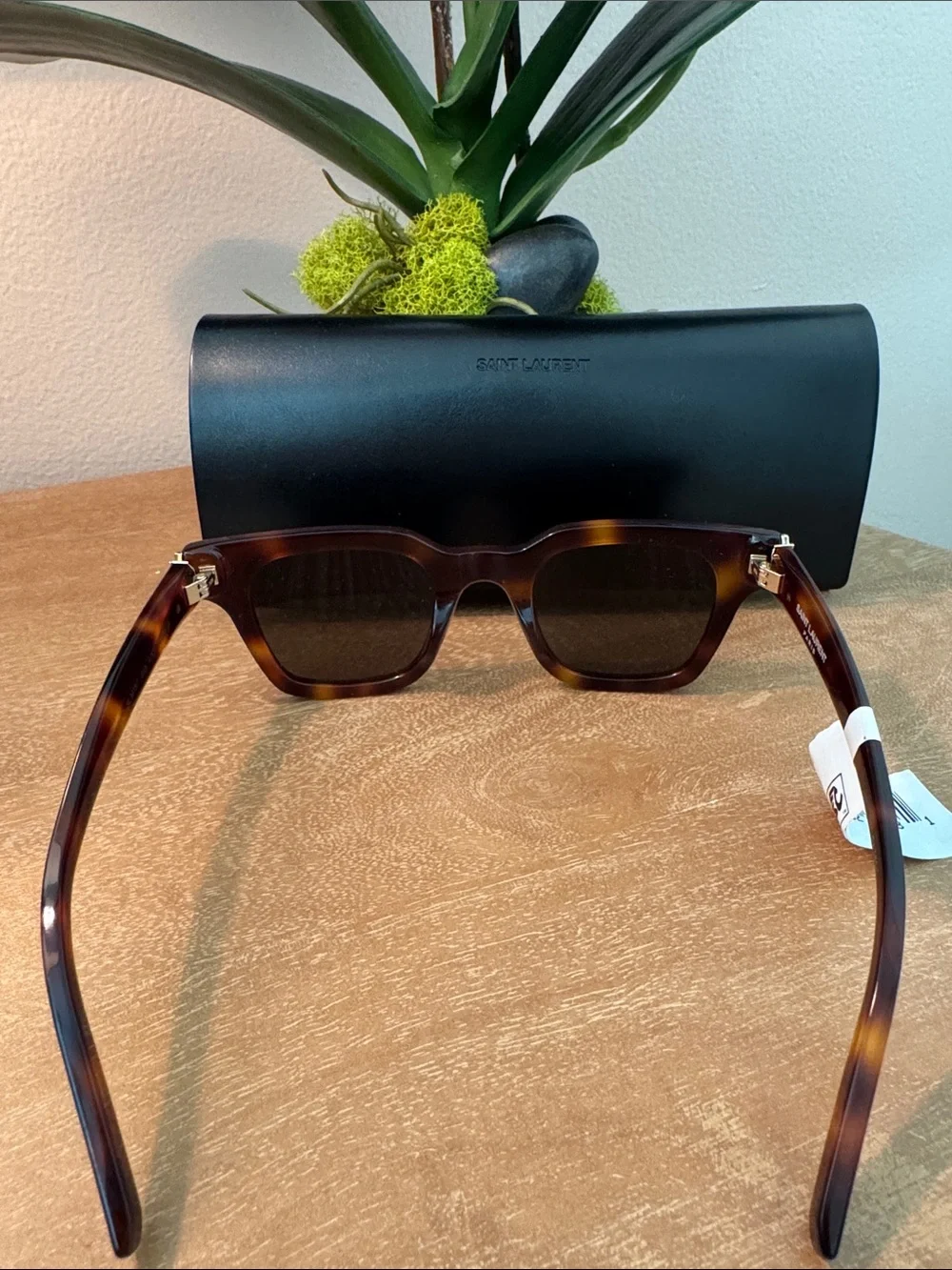 NWT Women’s Saint Laurent Havana Tortoise Sunglasses